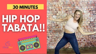 Hip Hop Tabata Workout  Sweaty Fun with DANCE BREAKS [upl. by Ploch]