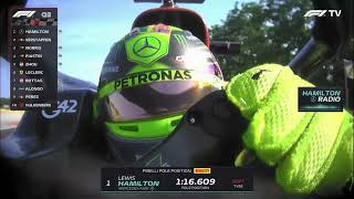 Q F1 hungaroring 2023 results Hamilton POLE [upl. by Spiegel]