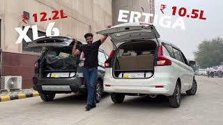 Maruti New XL6 CNG Vs Ertiga CNG Which one to Buy [upl. by Francklin]