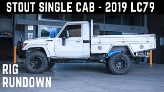 Stout Single Cab  A 2019 79 Series Toyota Land Cruiser tray built by Shannons Engineering [upl. by Bledsoe]