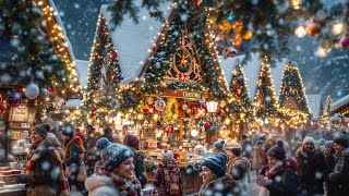 Heavy Snow Transforms Zurich Christmas Market on Opening Day 2024 into a Fairytale [upl. by Samuella]