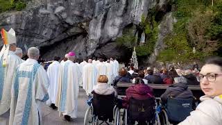 Pellegrinaggio Lourdes aprile 2024 con la nostra guida spirituale Padre Secondo Ballati [upl. by Tiphane]