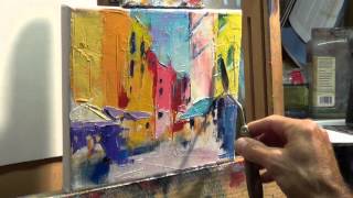 How to Oil Paint Tips tricks with the palette knife [upl. by Ammann]