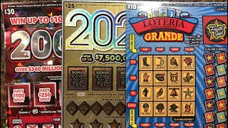 WIN🍀🍀200X 2025 and Lotteria🤑🤑CA lottery Scratchers🍀🍀🤑🤑 [upl. by Seni]