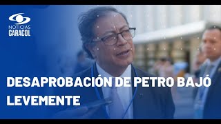 El 60 de los colombianos desaprueba gestión del presidente Petro encuesta Invamer Poll [upl. by Annoirb]