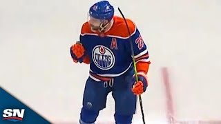 Oilers Leon Draisaitl Blasts Home Signature Power Play Goal To Open Scoring In Game 4 [upl. by Ahsikit]