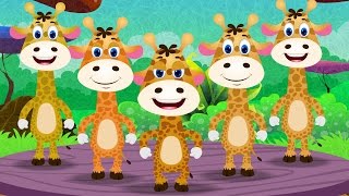 Five Little Giraffes  Nursery Rhymes Songs I Children Rhyme I Kindergarten Baby Song I Toddler Kids [upl. by Anitniuq]