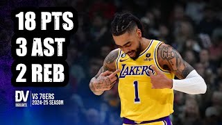 DAngelo Russell vs 76ers 18 pts 3 ast 2 reb  Nov 08 2024  Regular Season [upl. by Hal]