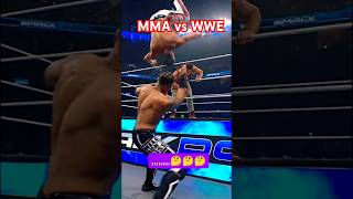 is WWE real or fake  WWE vs MMA fighter fight [upl. by Nosremaj]