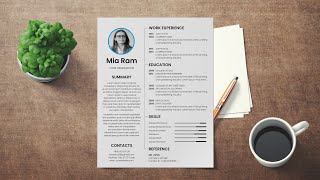 Resume Tutorial I How to Create Resume in MS Word ⬇ FREE TEMPLATE [upl. by Akima507]