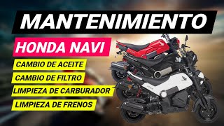 MANTENIMIENTO MOTO HONDA NAVI [upl. by Ornie]