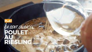 Recette simplifiée de POULET au RIESLING 🍗🍄 Un délice alsacien à ne pas manquer [upl. by Ilonka]