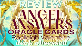 REVIEW Angel Answers Oracle Cards Radleigh Valentine Complement Other Decks Clear amp Simple [upl. by Asssilem]