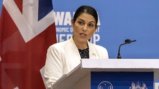 Priti Patel joins race for UK Conservative Party leadership [upl. by Nepil711]