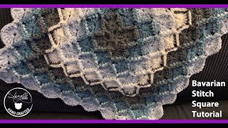 Bavarian Crochet Stitch Square Blanket [upl. by Cordle766]