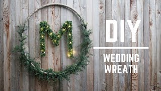 DIY WEDDING DECOR  GORGEOUS WEDDING WREATH [upl. by Narih]