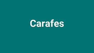 Carafes Meaning and Pronunciation [upl. by Cosimo988]