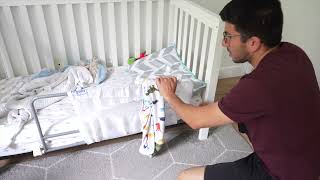 Safety 1st Heavenly Dreams Baby Crib amp Toddler Bed Quick Review [upl. by Elnukeda]