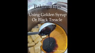 BAKING TIPS  USING GOLDEN SYRUP OR BLACK TREACLE shorts [upl. by Analihp]