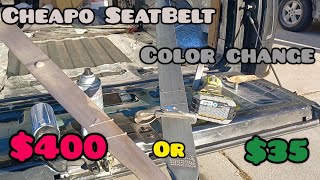 Cheapo Seatbelt Color Change [upl. by Maddox]