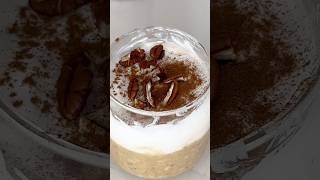 Pumpkin pie overnight oats 🥧 pumpkin overnightoats breakfast pumpkinpie breakfast asmr short [upl. by Esilanna]