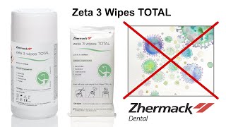 Zhermack Zeta 3 Wipes Total  Medical disinfectant wipes for surfaces [upl. by Gristede]