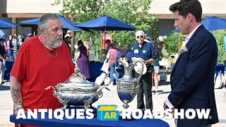 Best Moment Victorian Silver Tureen amp Ewer  ANTIQUES ROADSHOW  PBS [upl. by Pyne896]