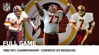 Cowboys vs Redskins 1982 NFC Championship  NFL Full Game [upl. by Cohlier]