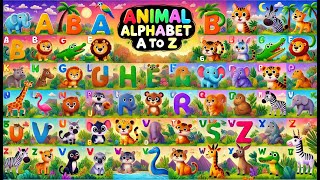 Alphabet Animals Sing Along  Fun Musical Adventure with Singing Animal [upl. by Hsotnas]