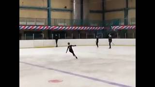 Alexandra Trusova first time landed Quad Flip [upl. by Dranal579]