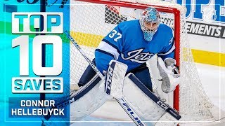 Top 10 Connor Hellebuyck saves from 201819 [upl. by Firmin]