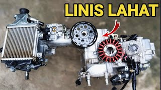 Engine Detailing and Parts Cleaning of Honda Click  Moto Arch [upl. by Corney84]