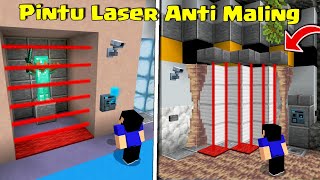 PINTU DAN RUANG RAHASIA ANTI MALING TERAMAN DI MCPE [upl. by Irbua8]