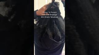 Stop 4c Hair Breakage  Mini Braids Takedown  Natural Hair Growth Tips  Thickening Thin Hair 4c [upl. by Danczyk938]