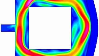 Elmer FEM FSI test case with internal flow [upl. by Ikeda767]