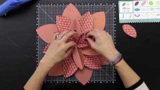 Large Paper Flower Tutorial [upl. by Iad]