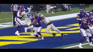 MISSED RAMS FACEMASK LEADS TO VIKINGS SAFETY  Los Angeles Rams vs Minnesota Vikings [upl. by Eadie869]