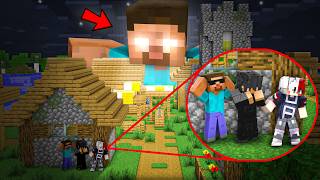 HEROBRINE Attacked Our World In Minecraft 😱 Ft junkeyy [upl. by Byrd]