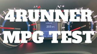 4RUNNER REAL WORLD MPG TEST  BASE LINE MPG VIDEO [upl. by Eugenius406]