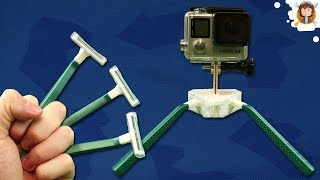 How to make a Mini Tripod  GoPro  Life Hack [upl. by Nahsad]