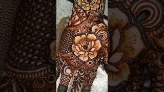 Happy Gandhi Jayanti  Bridal Henna Design  Floral Mehndi Design mehndi henna bridalhenna [upl. by Alarise632]