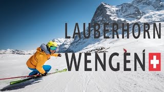 Skiing Lauberhorn  Wengen 2020 Switzerland [upl. by Ihcelek]