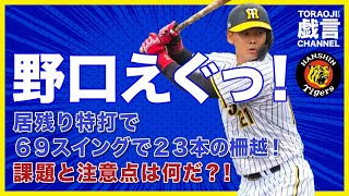 『阪神春季キャンプ2024』野口えぐっ！居残り特打で69スイングで23本の柵越！ [upl. by Acsehcnarf]