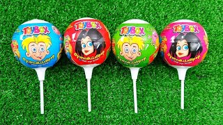 Satisfying Video  Unpacking Lollipops  TOYBOX  Candy ASMR [upl. by Lilia]