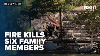 Fire at Wisconsin vacation home kills 6 family members [upl. by Hocker]