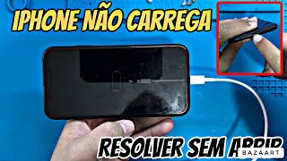 Iphone não carrega  Como Resolver sem precisar abrir passo a passo [upl. by Otanutrof]