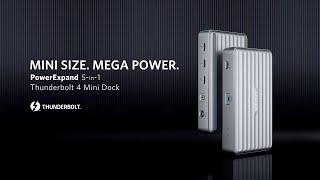 Anker PowerExpand 5in1 Thunderbolt 4 Mini Dock  ドッキングステーション [upl. by Kerby]