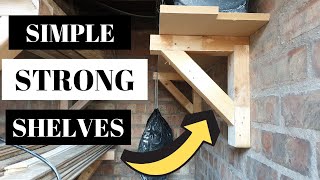 Making simple gallow shelf brackets  woodworking basics [upl. by Ebner767]