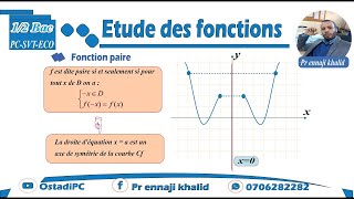 Fonctions paires cours et exemples [upl. by Salter255]