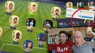 187 WORLD RECORD HIGHEST RATED FUT DRAFT FIFA 18 [upl. by Ziza]